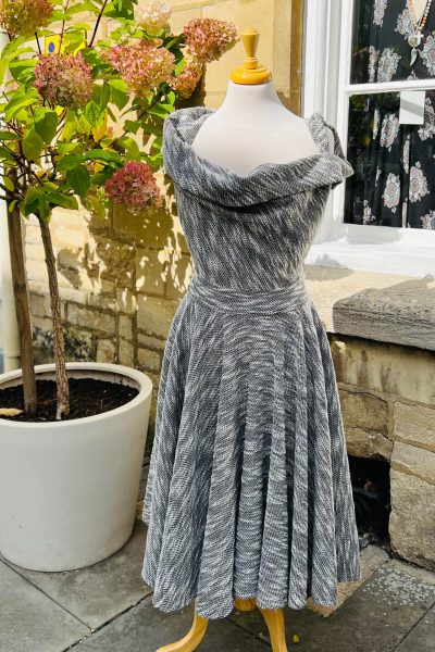 Grey Asymmetric Open Back Formal Dress – Lisa Jayne Dann
