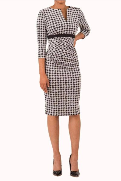 Houndstooth diva dress back at the boutique