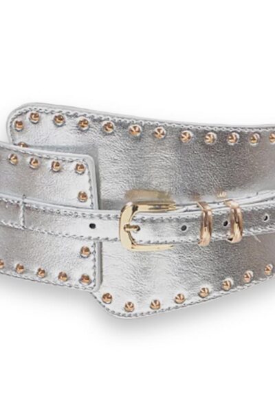 silver studded waist belt